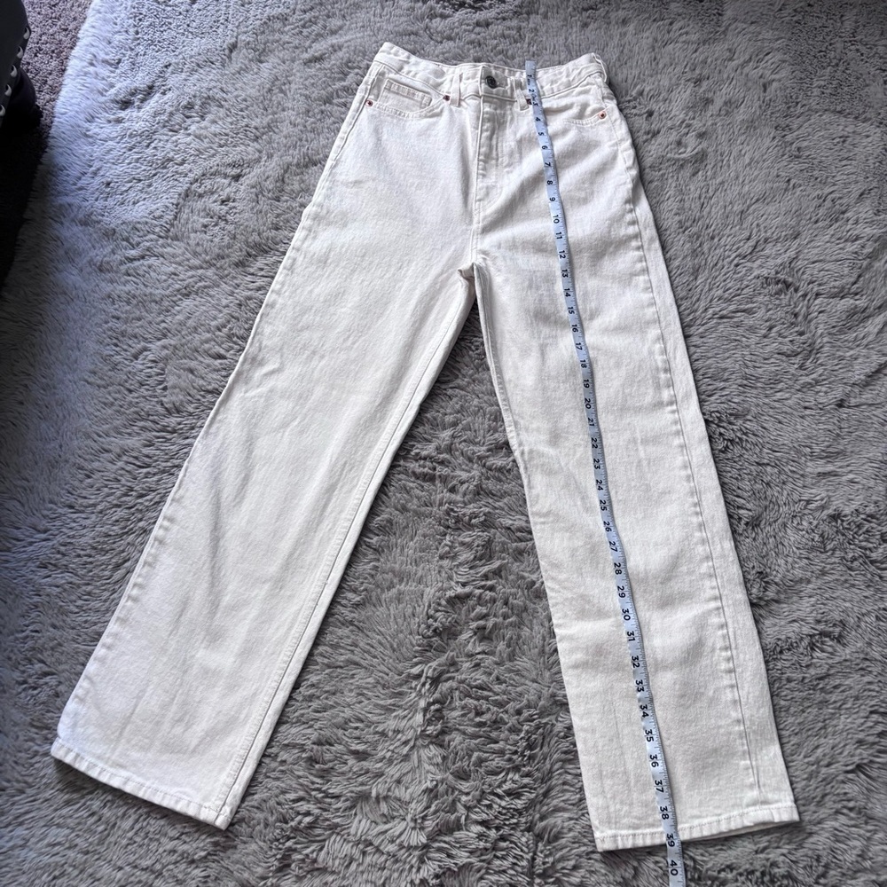 ⭐️⭐️⭐️Monki wide leg off white cream Denim Jeans size 26/28